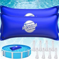 2pcs 4’x8’ Heavy-Duty Pool Pillow with 8x20ft Ropes - 0.4mm PVC Pool Pillow f...