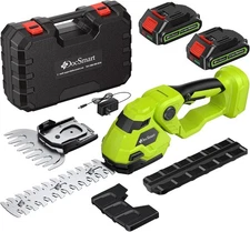 Hedge Trimmer Cordless w/ Battery Electric Handheld Grass Shears + Batteries