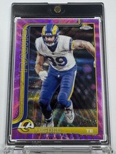 2025 Topps Chrome Tyler Higbee Pink Wave Refractor /250 Los Angeles Rams