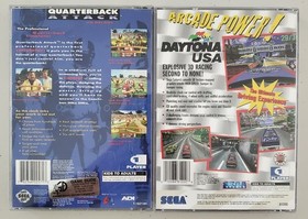 SEGA SATURN Lot of 2 Games DAYTONA USA & QUARTERBACK ATTACK CIB Complete