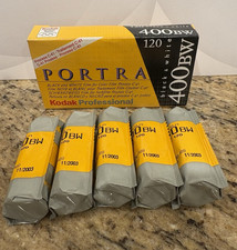 Kodak Portra 400BW Black White Film 120 ISO 400 5 Rolls Exp 11/2003