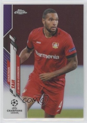 2019 Topps Chrome UEFA Champions League Purple Refractor 87/250 Jonathan Tah pe8