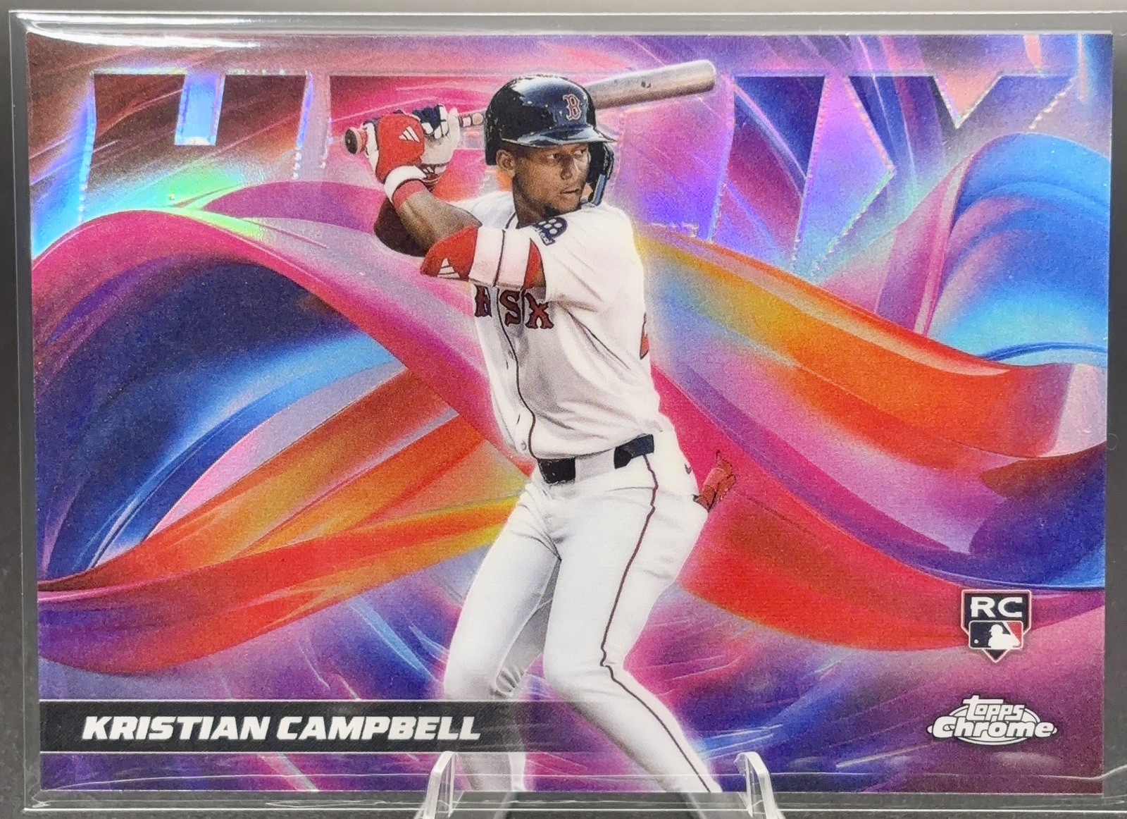 2025 Topps Chrome Update Helix #HX-24 Kristian Campbell RC Rookie Red Sox SSP