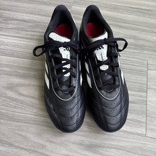 Adidas Goletto Soccer Shoes Black/White, Turf Cleats, Rubber Stud Sole, 9M