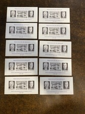 MONACO  10 BLOCS FEUILLETS  NON  DENTELE N° 39a  TTB Sans Charnière