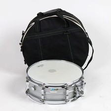 Ludwig LM404 Acrolite 14x5 Snare Drum 1980s Blue Olive Badge Case