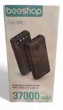 BEESHOP Portable Charger Power Bank - 37000mAh Portable Battery with 4 Built-...