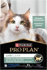 PRO PLAN® LIVECLEAR® Senior 7+ STERILISED Rich in Turkey Dry Cat Food 2.8kg, 15.99 per kilo