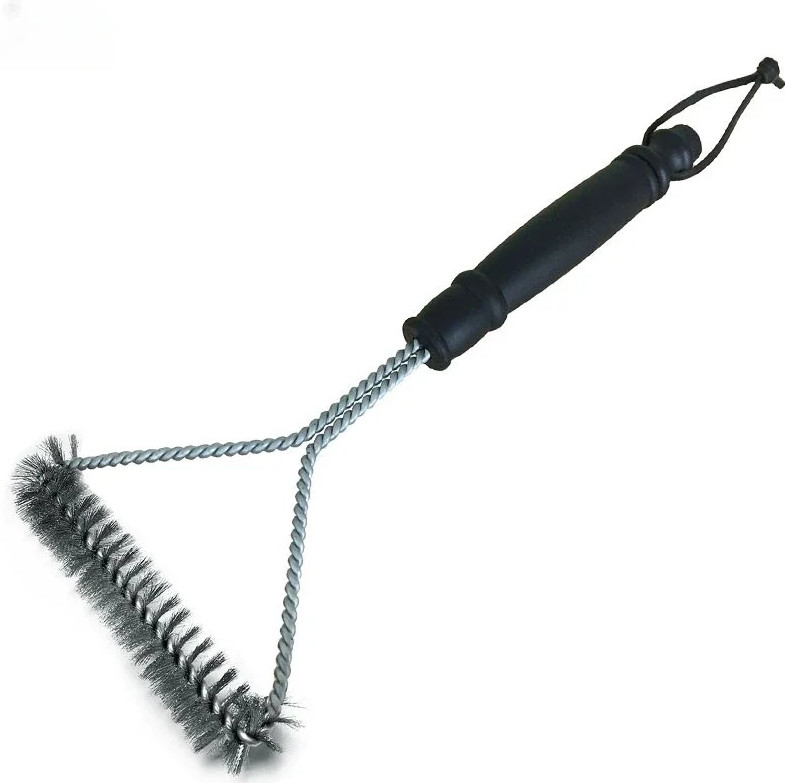 1pc  BBQ Grill Brush – Stainless Steel Bristles with Long Plastic Handle - NEW