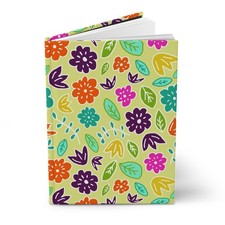Colorful Floral Pattern Hardcover Journal