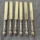 Wallace & Sons Violet Sterling Silver Blunt Knives Set of 6 Monogram B Antique