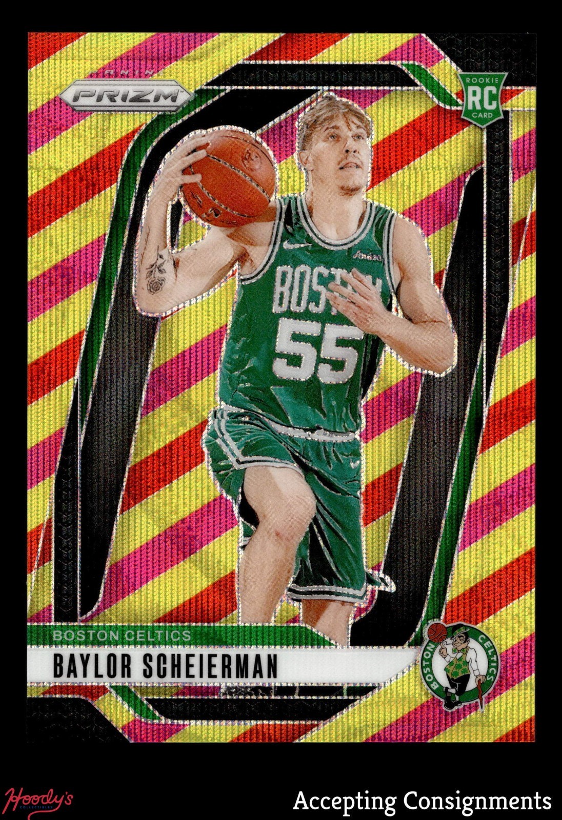 2024-25 Panini Prizm Multi Wave #236 Baylor Scheierman RC ROOKIE CELTICS 75/88