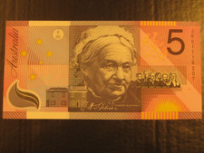 $5 2001 Last Prefix JD01 Unc Macfarlane/Evans JD R219L Australia Polymer Note