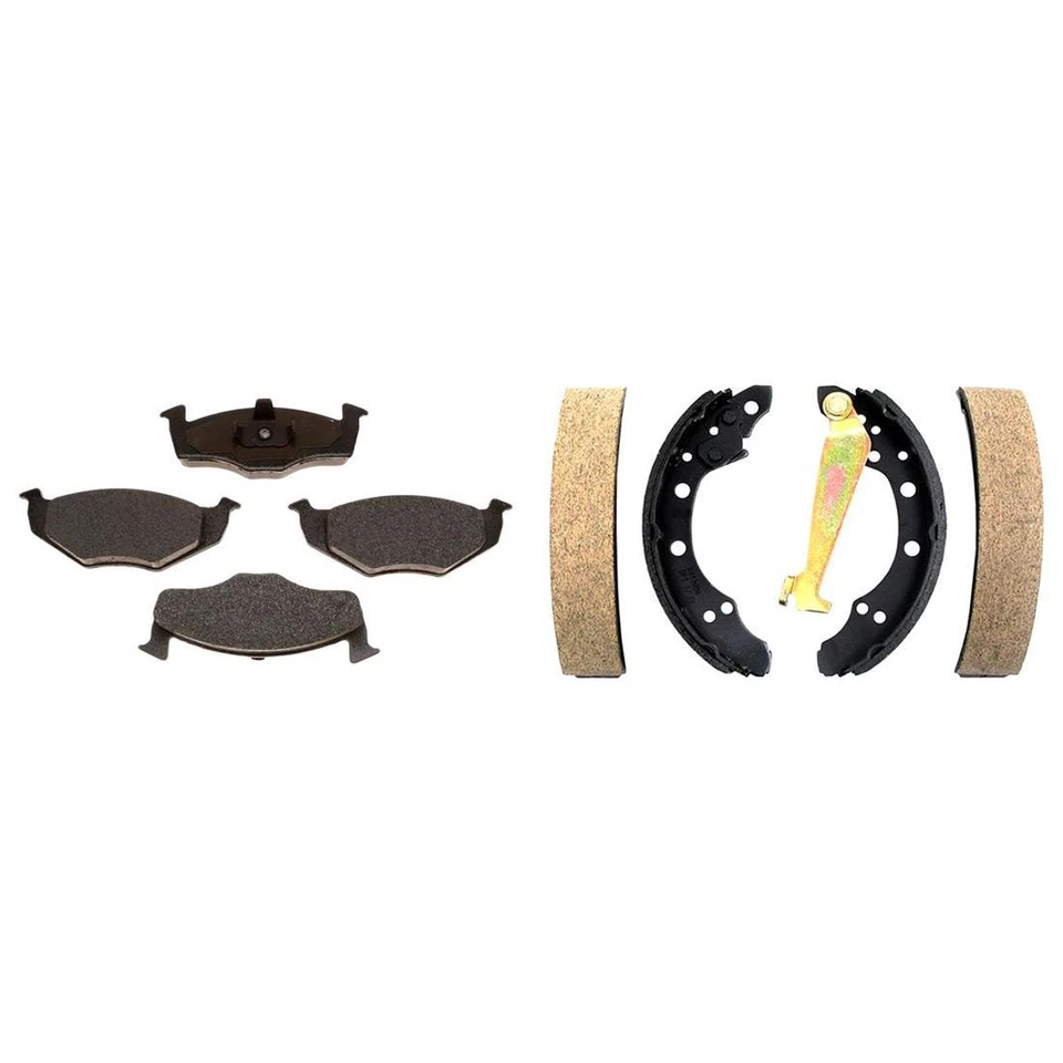 Kit pastillas de freno y zapatas de freno delanteras traseras metálicas para Volkswagen Golf 1996-1997 Foto 4 de 4