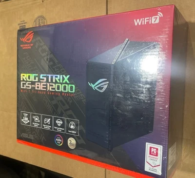 3000 Sq Ft ASUS ROG Strix GS-BE12000 WiFi 7 Tri-band AI MESH Gaming Router NEW - Image 1 of 4