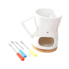 Chocolate Fondue Pot Cookware Chocolate Melting Pot for Dinner Wedding Party