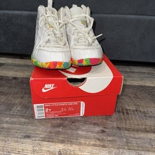 Nike Little Posite One Fruity Pebble Sneakers Size 2Y