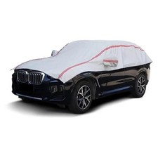 Half Car Cover Suv Top Cover W Red Reflective Stripe Size M Medium Storage Bag