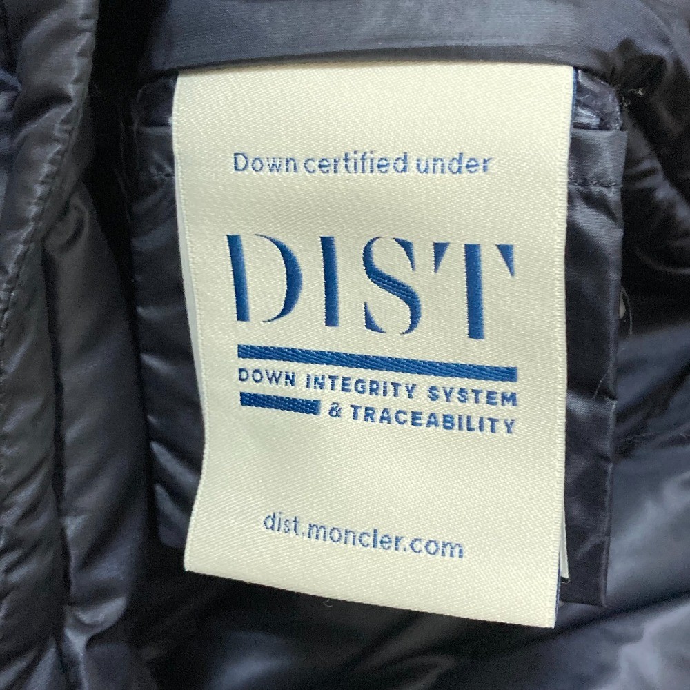 MONCLER MEDOC Down Vest, Kids' Size 14 Navy Kids USED thumbnail 7