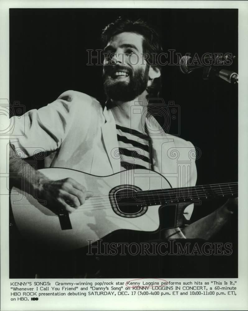 1983 Press Photo Singer Kenny Loggins in 