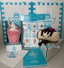 Jellycat FAO NYC Exclusive Crember Cheesecake and Bubbeca Milkshake Pair - VHTF