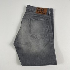 RRL Double RL Slim Fit Jeans Mens 30x26 Gray ...