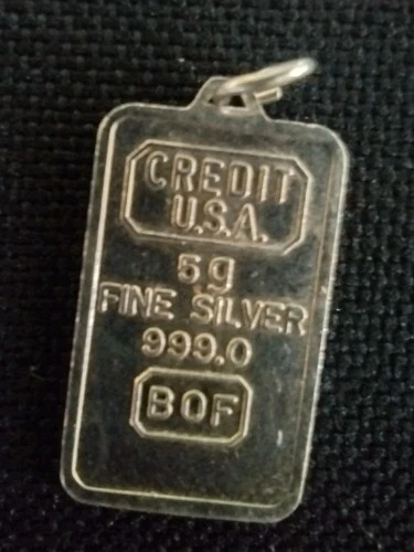 Silver Bullion Bar .999 with Jewelery Loop