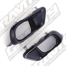 TAILPIPES GLOSS BLACK EXHAUST TIPS DUAL TWIN FOR BMW X5 G05 X6 G06 X7 G07 2018+