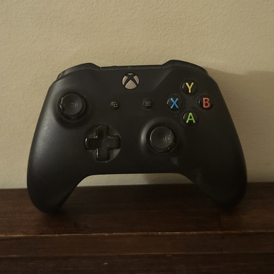 Microsoft Xbox One Wireless Controller - Black Plastic Gamepad for Console