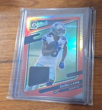 2021 Panini NFL 🏈 Donruss Optic Donruss Threads CeeDee Lamb #TH-3 Red Prizm 🔥 