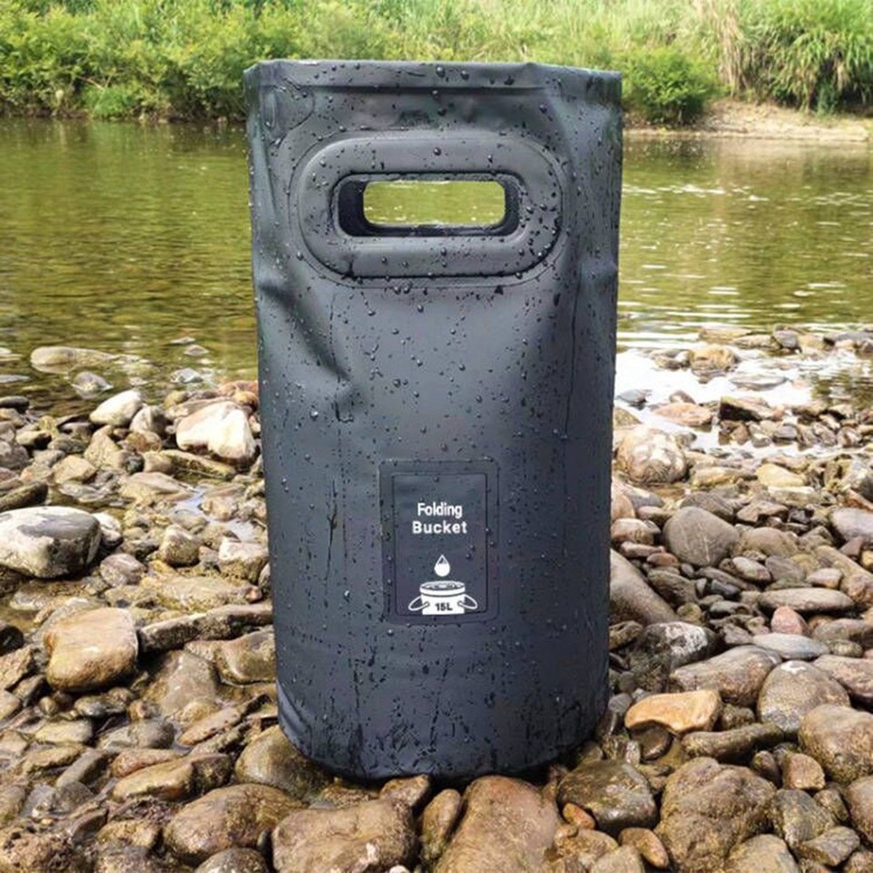 Collapsible Bucket 15L, Multifunctional Portable Folding Bucket ...