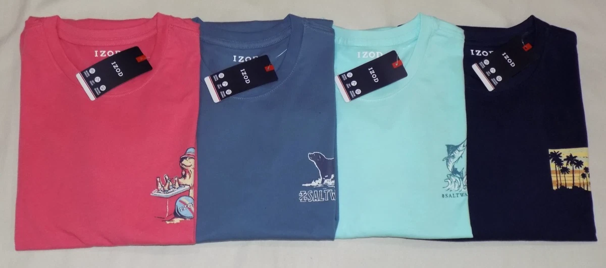 T-shirt Homme Izod Saltwater Toucan - Taille M Jaune Pastel - Neuf Avec étiquettes