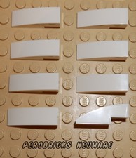 Lego Basic 8 x Bogen halbrund Schrägstein Dachstein 1x3 weiss #50950 NEUWARE