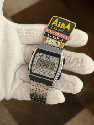 NOS Rare Vintage Alba Alarm Chrono Game Y761-5010 Digital Sports 
