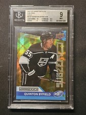 2023-24 UD Ice Sub Zero Rookies Gold 4/24 Quinton Byfield #SZ-57 BGS 9