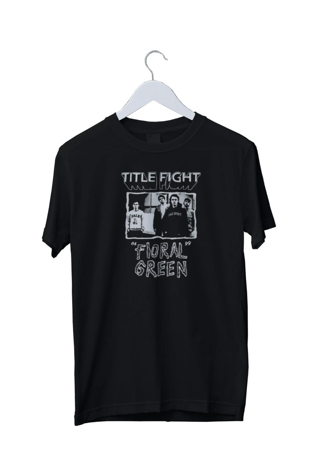 TITLE FIGHT Floral Green Retro Graphic Unisex Mens T-Shirt S M L XL 2 3 4 XL