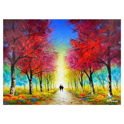 Mark Braver, Original Acrylic Painting on Canvas, Hand Signed with Letter of Aut