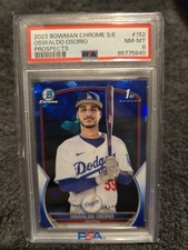Oswaldo Osorio 2023 Bowman Chrome S/E PSA 8 Dodgers