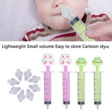 4pcs 10ml Infant Nasal Syringe Irrigator Safety Suction Reusable Clean Silicone