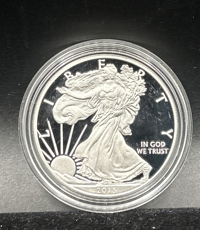 2015 American Silver Eagle $1 Dollar Silver UNC US Coin J53