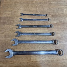 Snap On Sae 12 Point Combination Wrench Lot Of 6 Usa