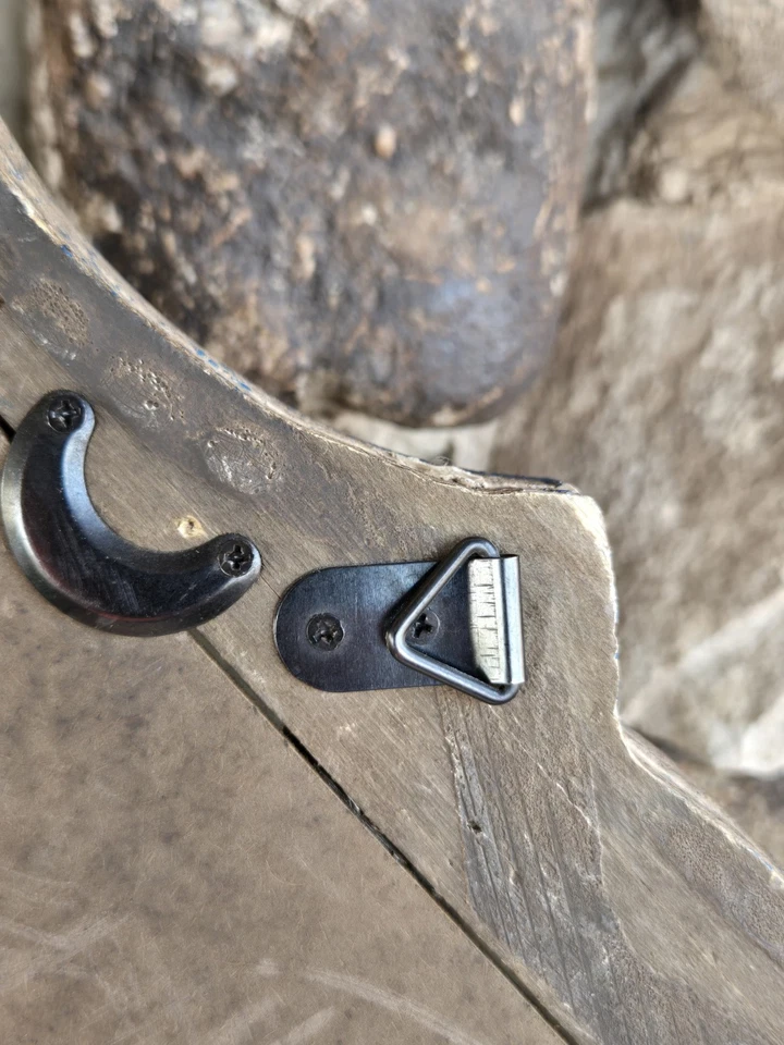 Espejo con marco de madera IMAX "Stark" 27" x 22" marco envejecido Shabby Chic rústico Foto 4 de 4