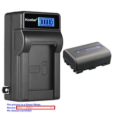 Kastar Battery LCD Wall Charger for Sony NP-FM50 NP-FM30 FM50 NP-FM55H NP-QM51