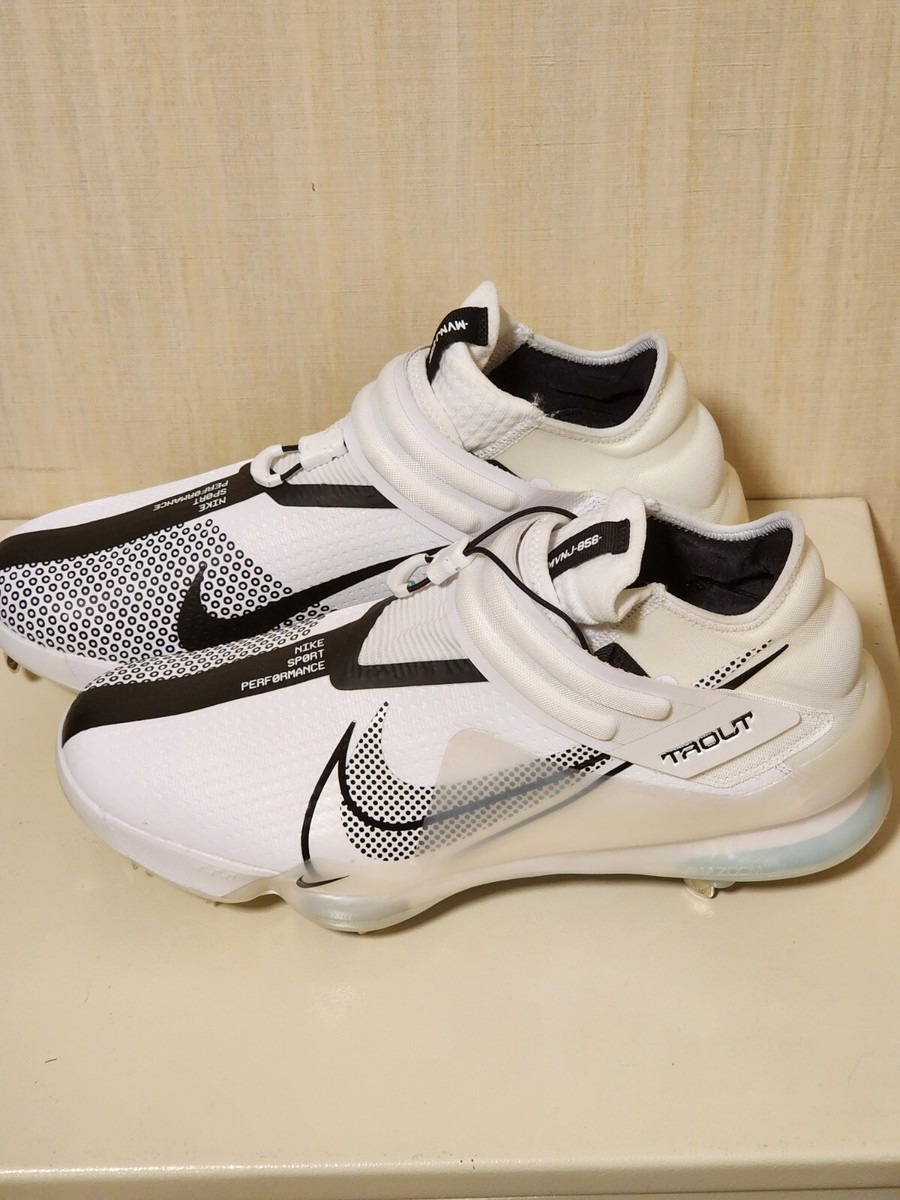 Nike Force Zoom Trout 7 Men SZ 14 White/Black Baseball
