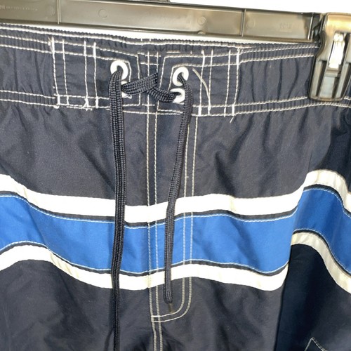 Ocean Pacific Swim Trunks Mens Size (48-50) Blue Drawstring Pockets Inseam 8 - Picture 3 of 12