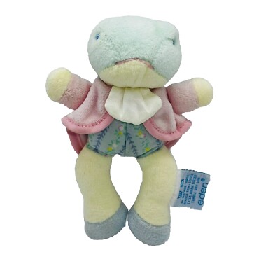 VTG Eden Beatrix Potter JEREMY FROG Rattle Plush 6'' Frederick Warne  Animal Toy