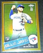 2020 TOPPS CHROME BEN BALLER BO BICHETTE ROOKIE RC 1985 GOLD REFRACTOR #D/50