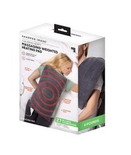 Calming Heat Massaging Weighted Heating Pad by Sharper Image- Electric Heatin...