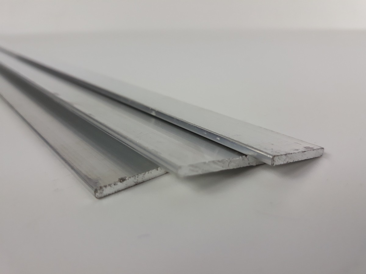 Aluminium Flat Bar "Powder-Coated" Aluminium Flat Material Aluminium Profile Flat Iron Flat Steel 40 X 8 Mm X 1,500 -5 Mm Black RAL 9005 Glossy - View #5