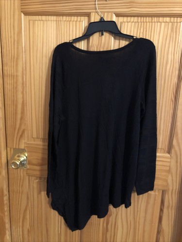 Suéter Apt.9 OX negro para mujer venta al por menor $44 (rd-26-75) - Imagen 2 de 6